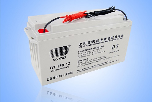 引线式太阳能专用胶体蓄电池12V150AH/OT150-12
