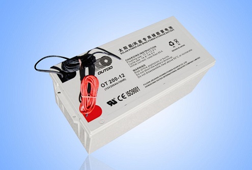 引线式太阳能专用胶体蓄电池12V200AH/OT200-12